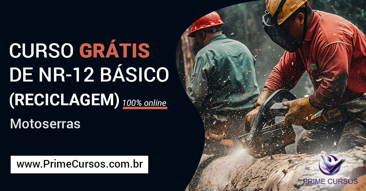 Curso de NR 12 Básico - Segurança no Trabalho em Motosserras