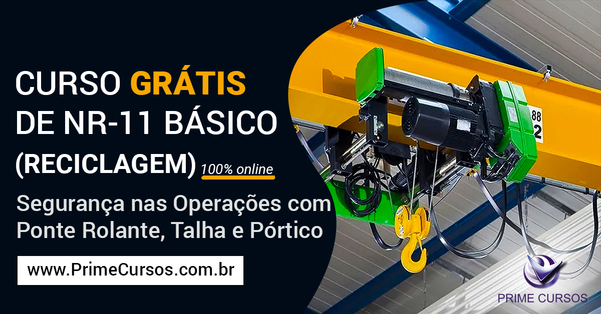 Curso de NR 11 Básico - Segurança nas Operações com Ponte Rolante, Talha e Pórtico