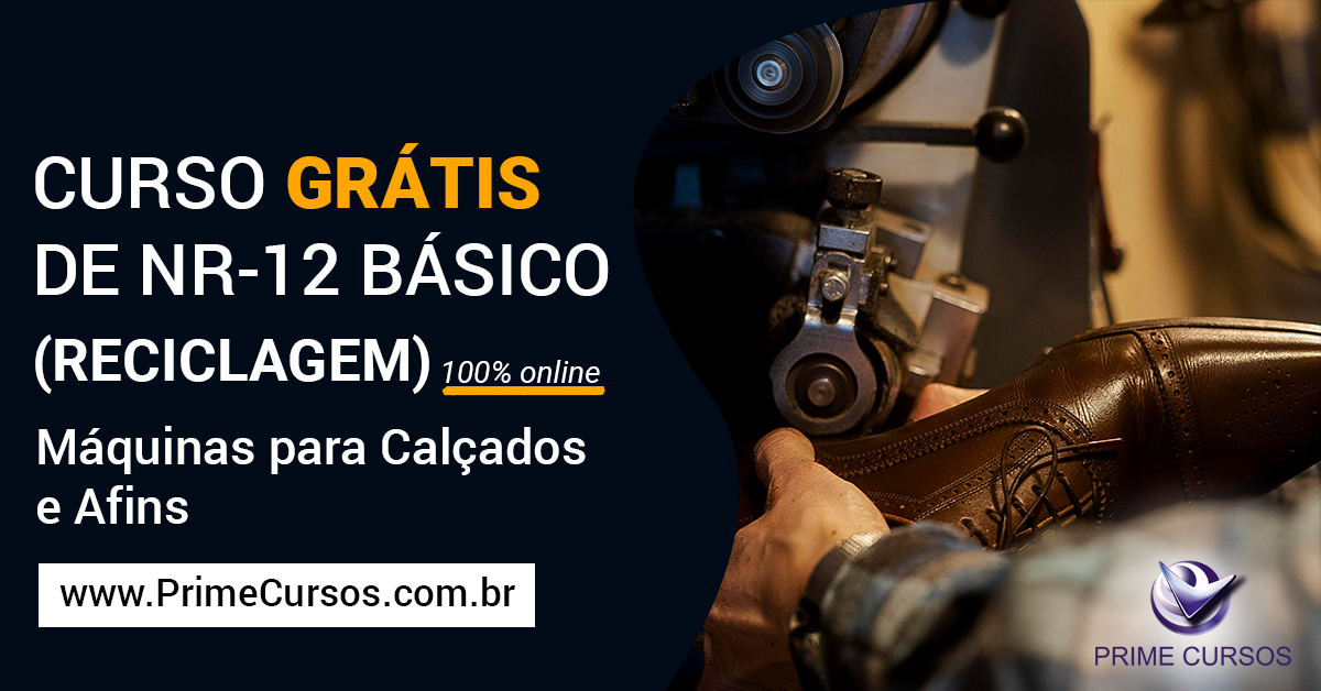 Curso de NR 12 Básico - Máquinas para Calçados e Afins