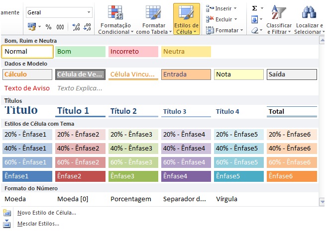 Formatação