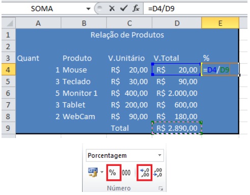 Formatação