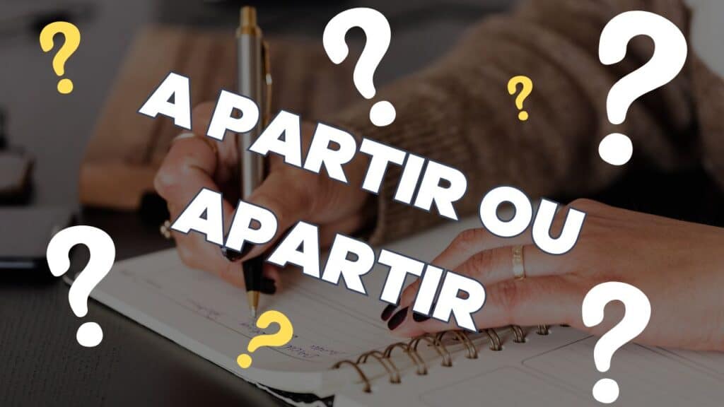 diferença entre a partir apartir